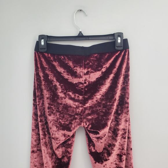 Simply Vera Wang Women's Maroon Velour Pants M - Picture 4 of 8